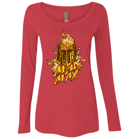 T-Shirts Vintage Red / Small Mad Head Women's Triblend Long Sleeve Shirt