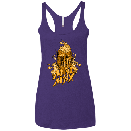 T-Shirts Purple Rush / X-Small Mad Head Women's Triblend Racerback Tank