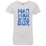 T-Shirts White / YXS Mad Man Box Girls Premium T-Shirt