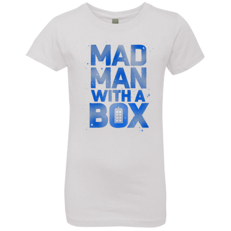 T-Shirts White / YXS Mad Man Box Girls Premium T-Shirt