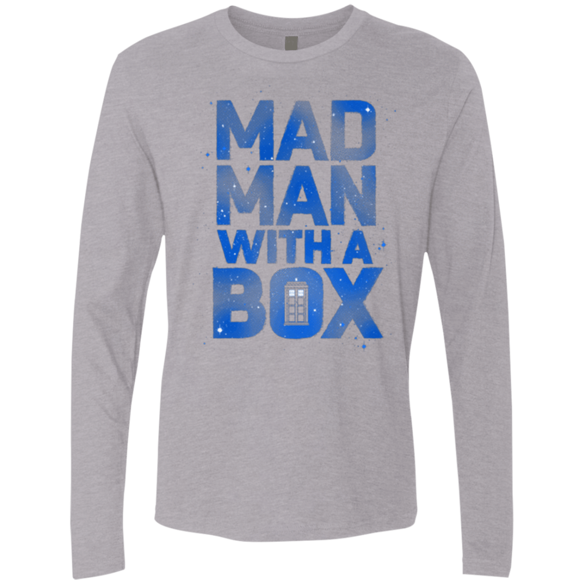 T-Shirts Heather Grey / Small Mad Man Box Men's Premium Long Sleeve