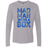 T-Shirts Heather Grey / Small Mad Man Box Men's Premium Long Sleeve