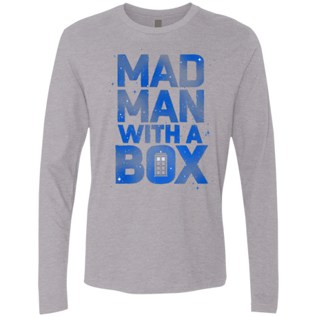 T-Shirts Heather Grey / Small Mad Man Box Men's Premium Long Sleeve