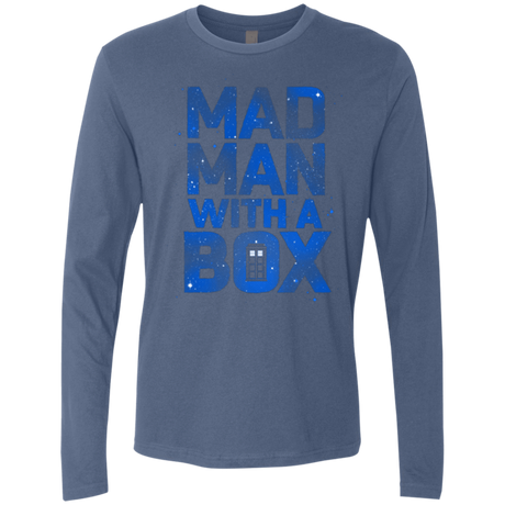 T-Shirts Indigo / Small Mad Man Box Men's Premium Long Sleeve