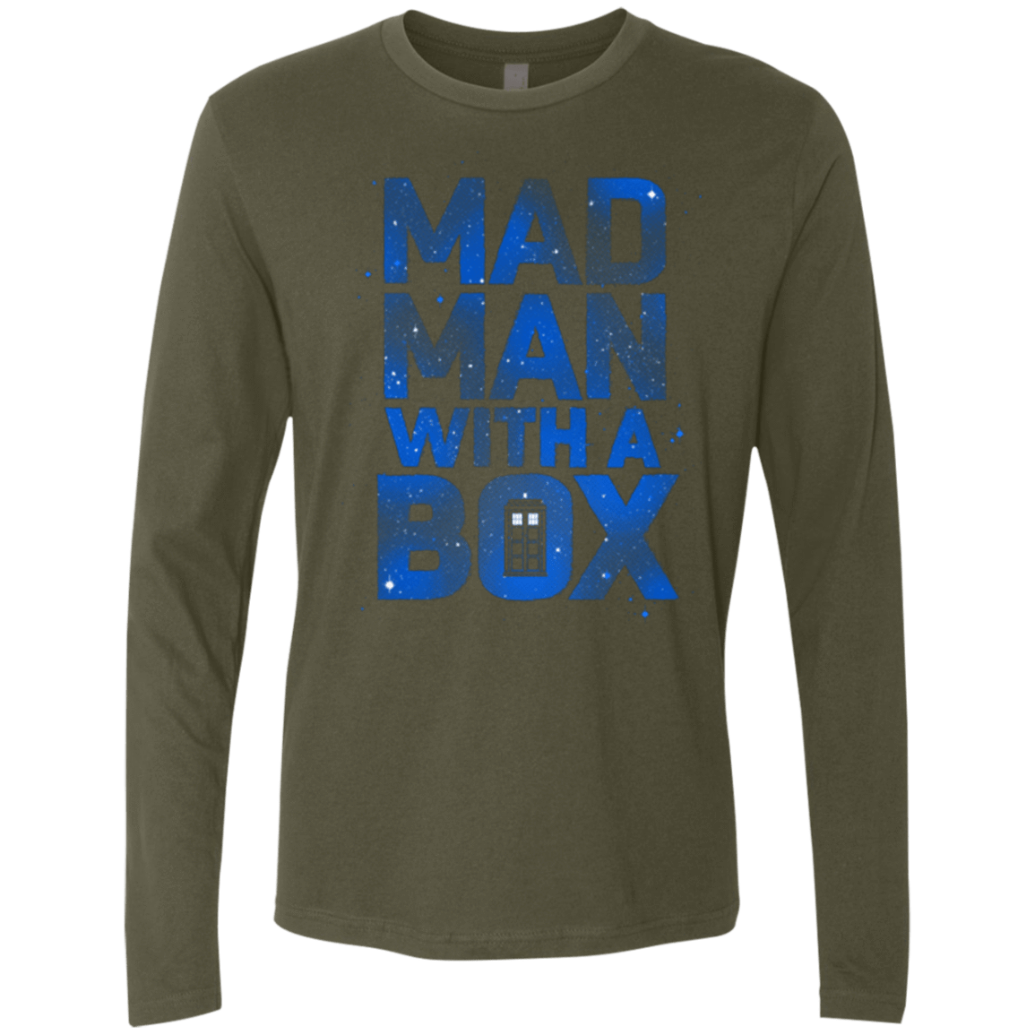 T-Shirts Military Green / Small Mad Man Box Men's Premium Long Sleeve