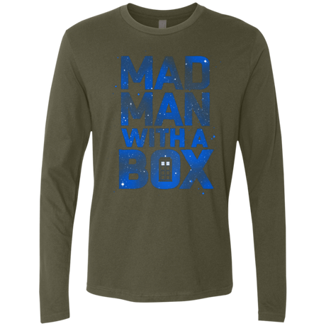 T-Shirts Military Green / Small Mad Man Box Men's Premium Long Sleeve