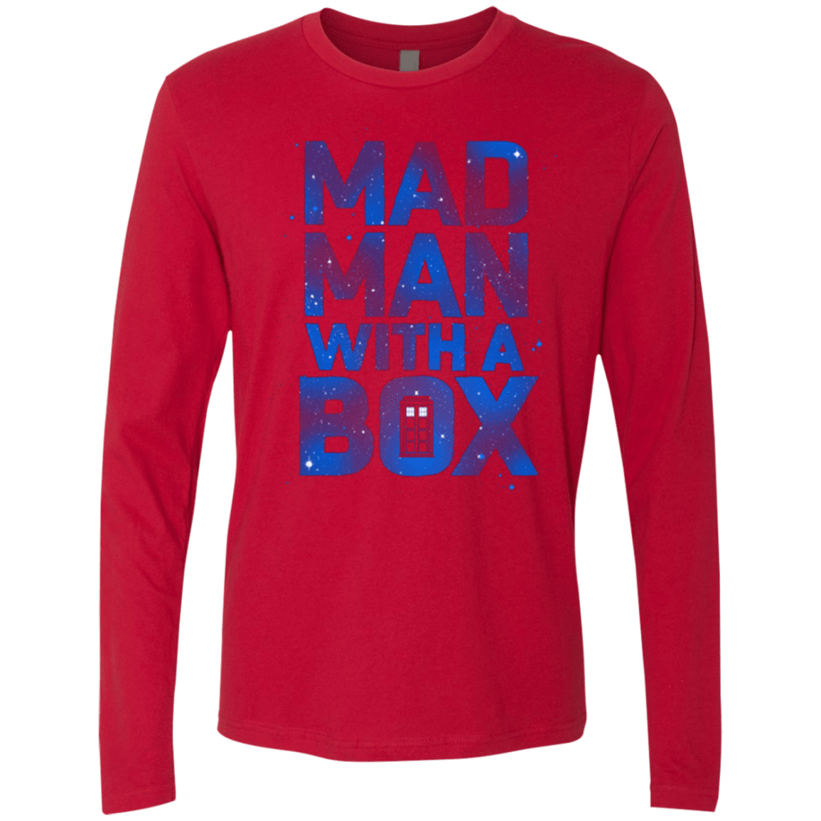 T-Shirts Red / Small Mad Man Box Men's Premium Long Sleeve