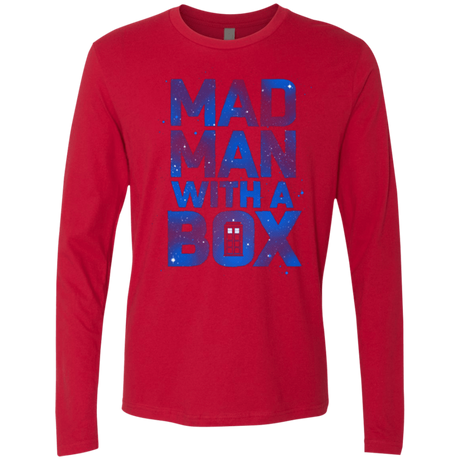 T-Shirts Red / Small Mad Man Box Men's Premium Long Sleeve