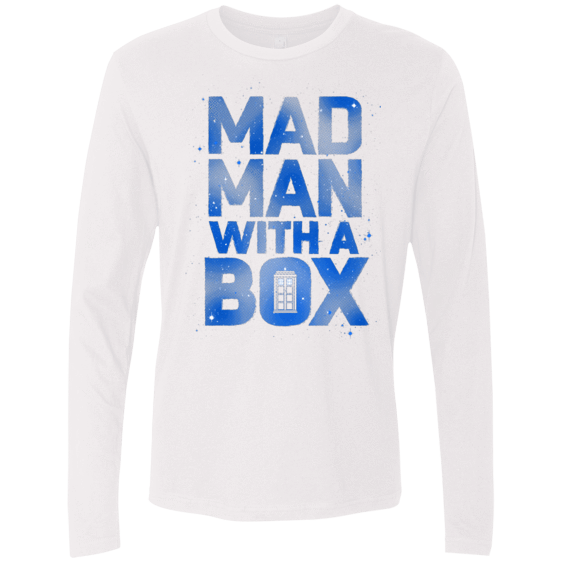 T-Shirts White / Small Mad Man Box Men's Premium Long Sleeve