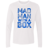 T-Shirts White / Small Mad Man Box Men's Premium Long Sleeve