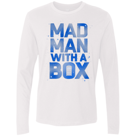 T-Shirts White / Small Mad Man Box Men's Premium Long Sleeve