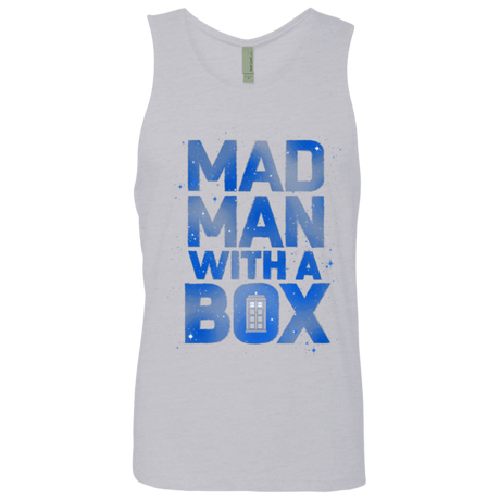 T-Shirts Heather Grey / Small Mad Man Box Men's Premium Tank Top