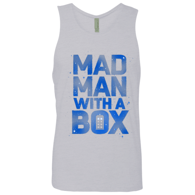 T-Shirts Heather Grey / Small Mad Man Box Men's Premium Tank Top