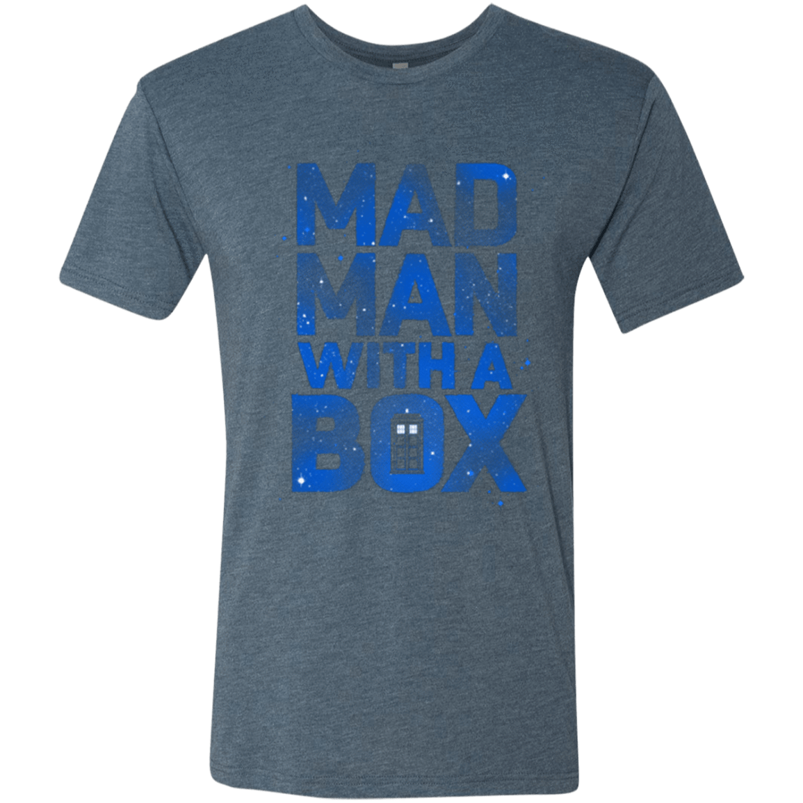 T-Shirts Indigo / Small Mad Man Box Men's Triblend T-Shirt