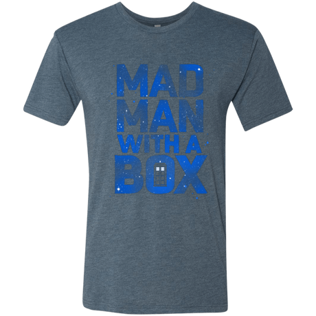 T-Shirts Indigo / Small Mad Man Box Men's Triblend T-Shirt