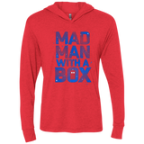 T-Shirts Vintage Red / X-Small Mad Man Box Triblend Long Sleeve Hoodie Tee