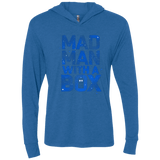 T-Shirts Vintage Royal / X-Small Mad Man Box Triblend Long Sleeve Hoodie Tee