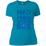 T-Shirts Turquoise / X-Small Mad Man Box Women's Premium T-Shirt