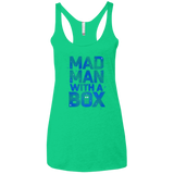 T-Shirts Envy / X-Small Mad Man Box Women's Triblend Racerback Tank
