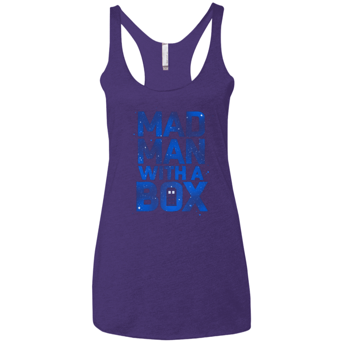 T-Shirts Purple / X-Small Mad Man Box Women's Triblend Racerback Tank