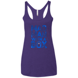 T-Shirts Purple / X-Small Mad Man Box Women's Triblend Racerback Tank