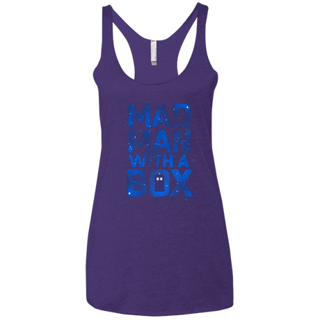 T-Shirts Purple / X-Small Mad Man Box Women's Triblend Racerback Tank