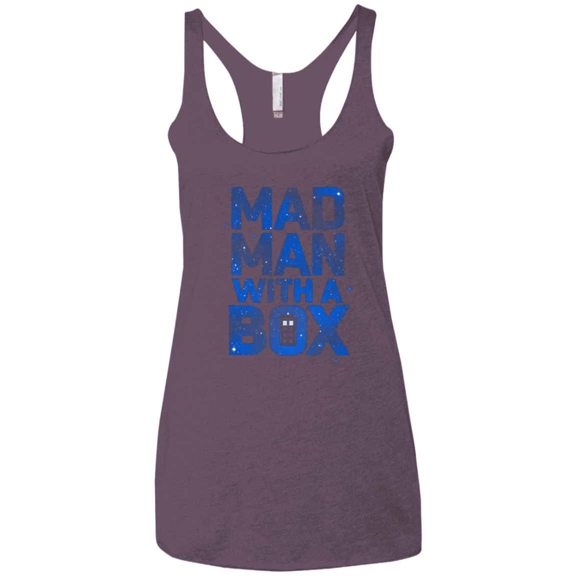 T-Shirts Vintage Purple / X-Small Mad Man Box Women's Triblend Racerback Tank