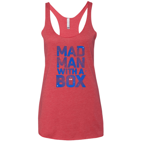 T-Shirts Vintage Red / X-Small Mad Man Box Women's Triblend Racerback Tank