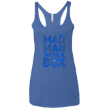 T-Shirts Vintage Royal / X-Small Mad Man Box Women's Triblend Racerback Tank