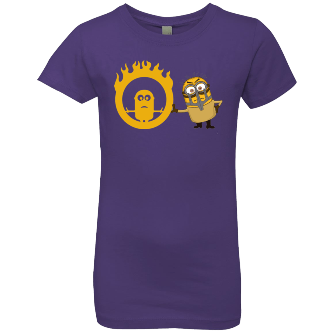 T-Shirts Purple Rush / YXS Mad Minion Girls Premium T-Shirt