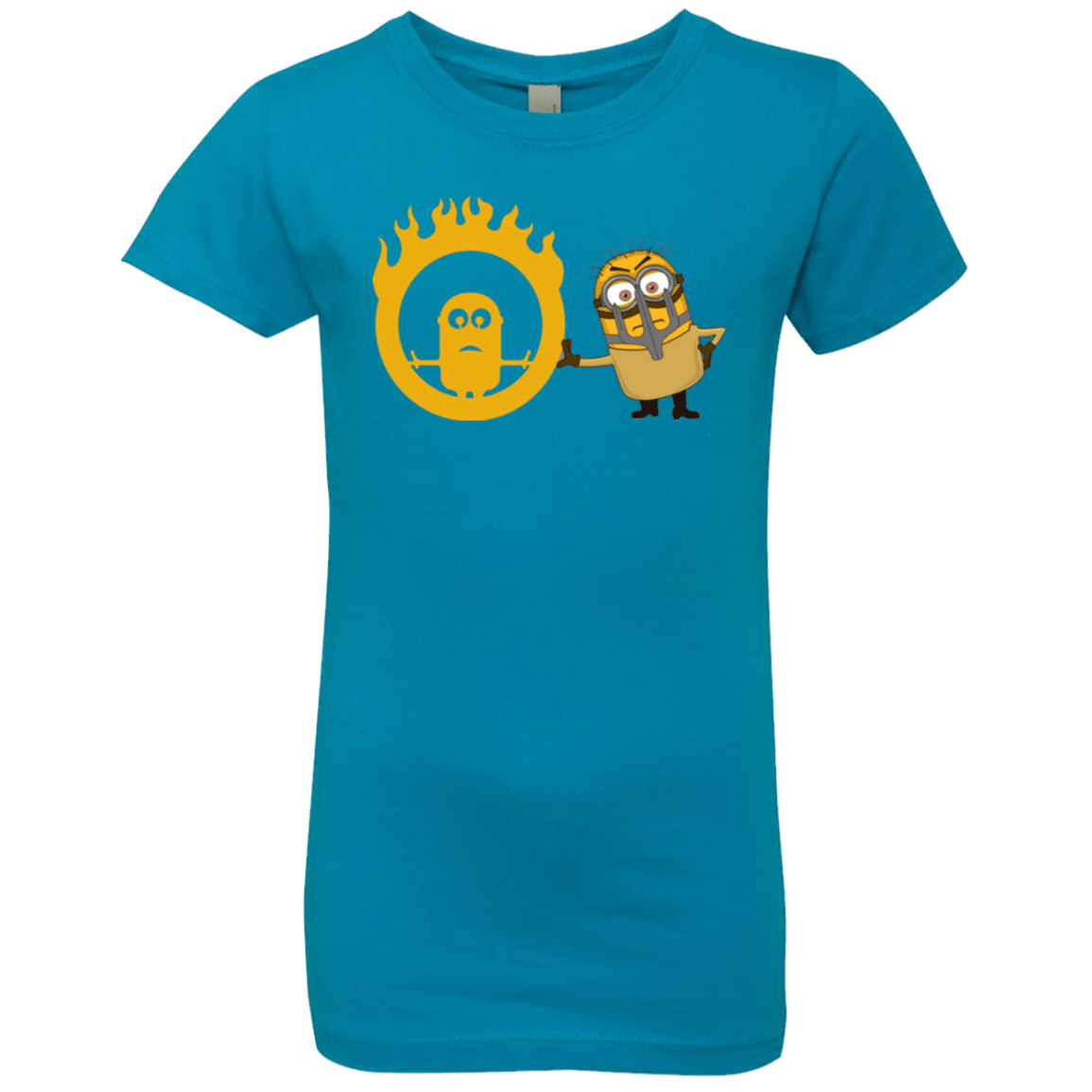 T-Shirts Turquoise / YXS Mad Minion Girls Premium T-Shirt