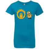 T-Shirts Turquoise / YXS Mad Minion Girls Premium T-Shirt