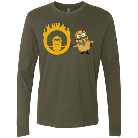 T-Shirts Military Green / Small Mad Minion Men's Premium Long Sleeve