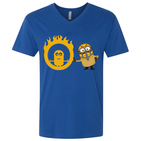 T-Shirts Royal / X-Small Mad Minion Men's Premium V-Neck
