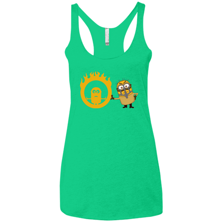 T-Shirts Envy / X-Small Mad Minion Women's Triblend Racerback Tank