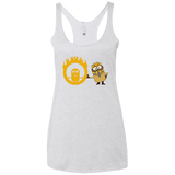 T-Shirts Heather White / X-Small Mad Minion Women's Triblend Racerback Tank