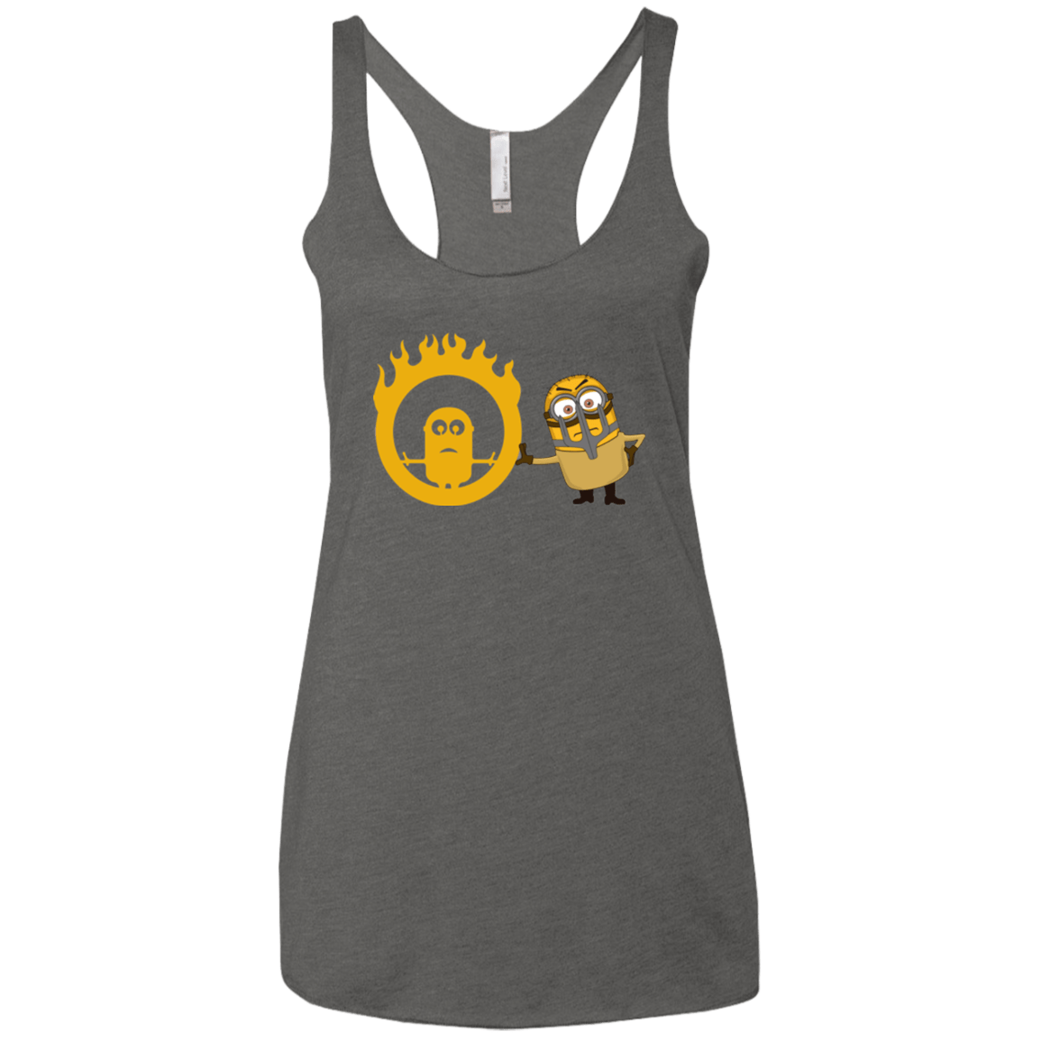 T-Shirts Premium Heather / X-Small Mad Minion Women's Triblend Racerback Tank