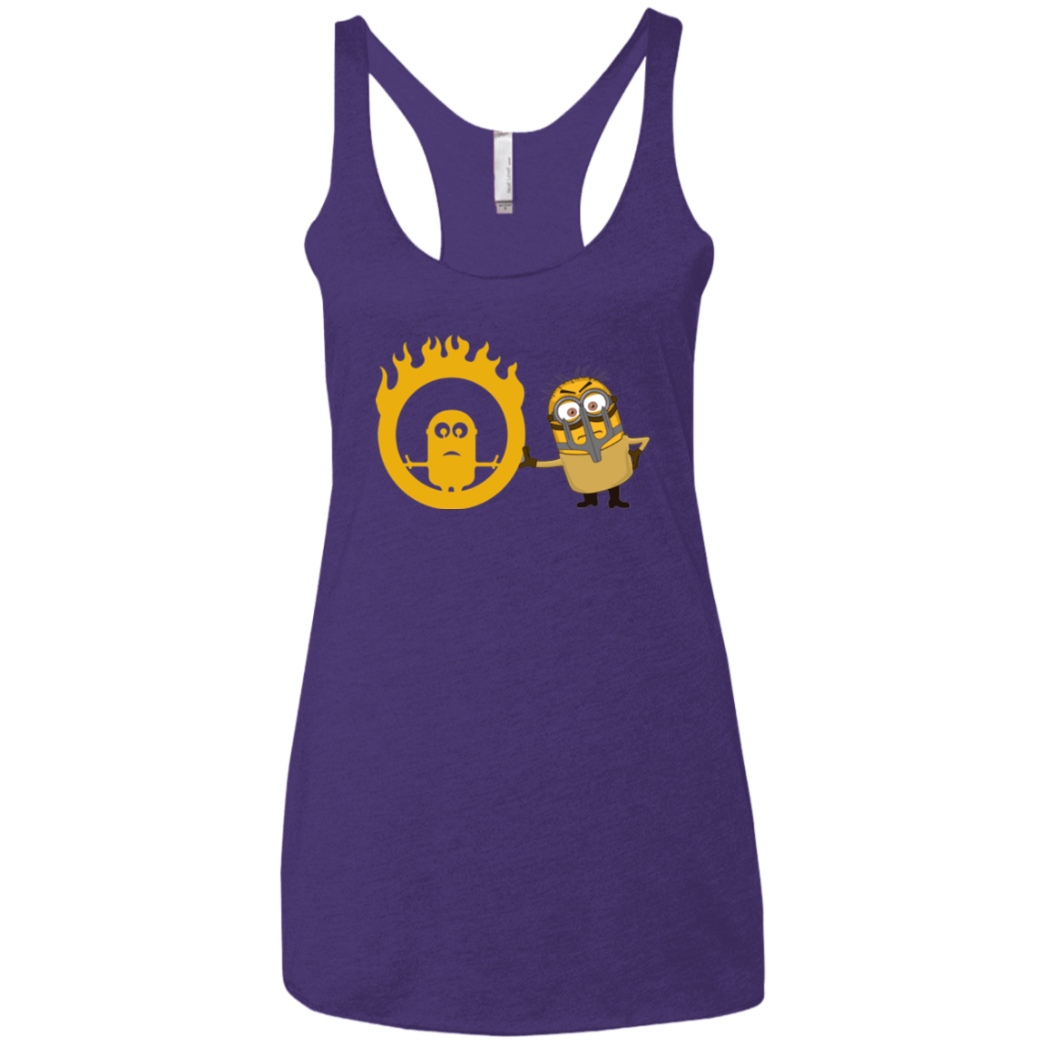 T-Shirts Purple / X-Small Mad Minion Women's Triblend Racerback Tank