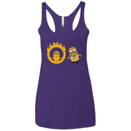 T-Shirts Purple / X-Small Mad Minion Women's Triblend Racerback Tank