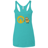 T-Shirts Tahiti Blue / X-Small Mad Minion Women's Triblend Racerback Tank