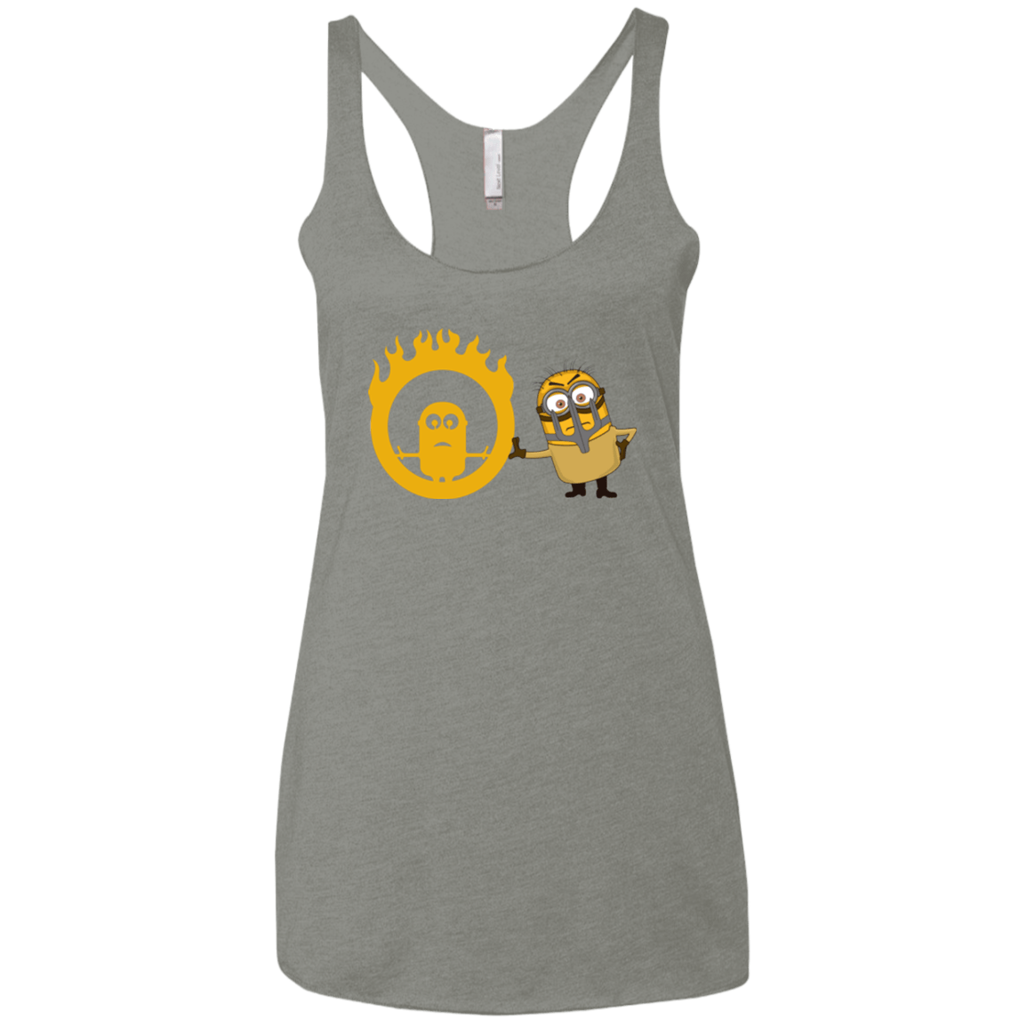 T-Shirts Venetian Grey / X-Small Mad Minion Women's Triblend Racerback Tank