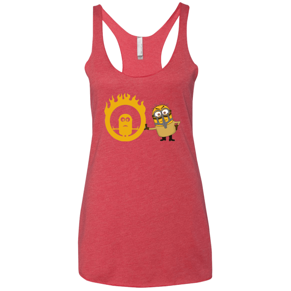 T-Shirts Vintage Red / X-Small Mad Minion Women's Triblend Racerback Tank