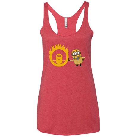 T-Shirts Vintage Red / X-Small Mad Minion Women's Triblend Racerback Tank