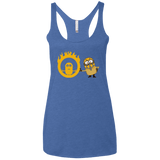 T-Shirts Vintage Royal / X-Small Mad Minion Women's Triblend Racerback Tank