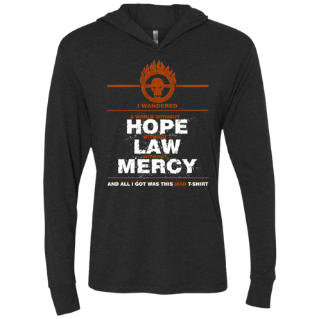 T-Shirts Vintage Black / X-Small MAD Tee Triblend Long Sleeve Hoodie Tee