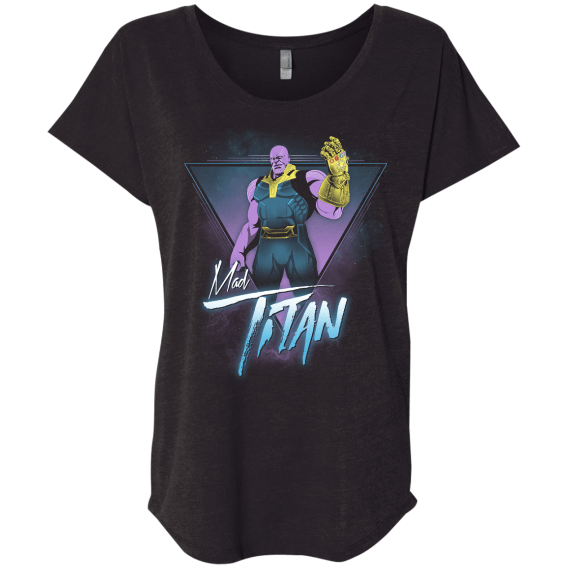 T-Shirts Vintage Black / X-Small Mad Titan Triblend Dolman Sleeve