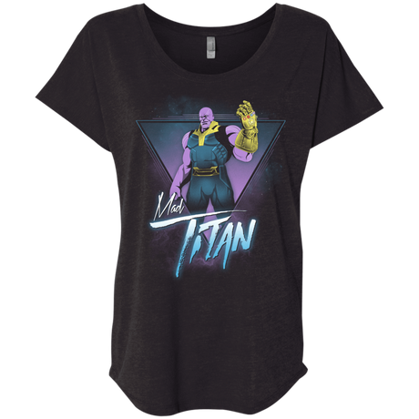 T-Shirts Vintage Black / X-Small Mad Titan Triblend Dolman Sleeve