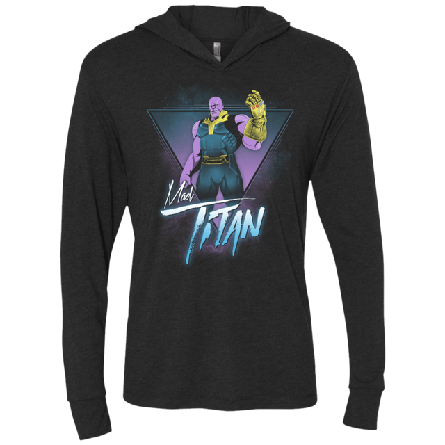 T-Shirts Vintage Black / X-Small Mad Titan Triblend Long Sleeve Hoodie Tee