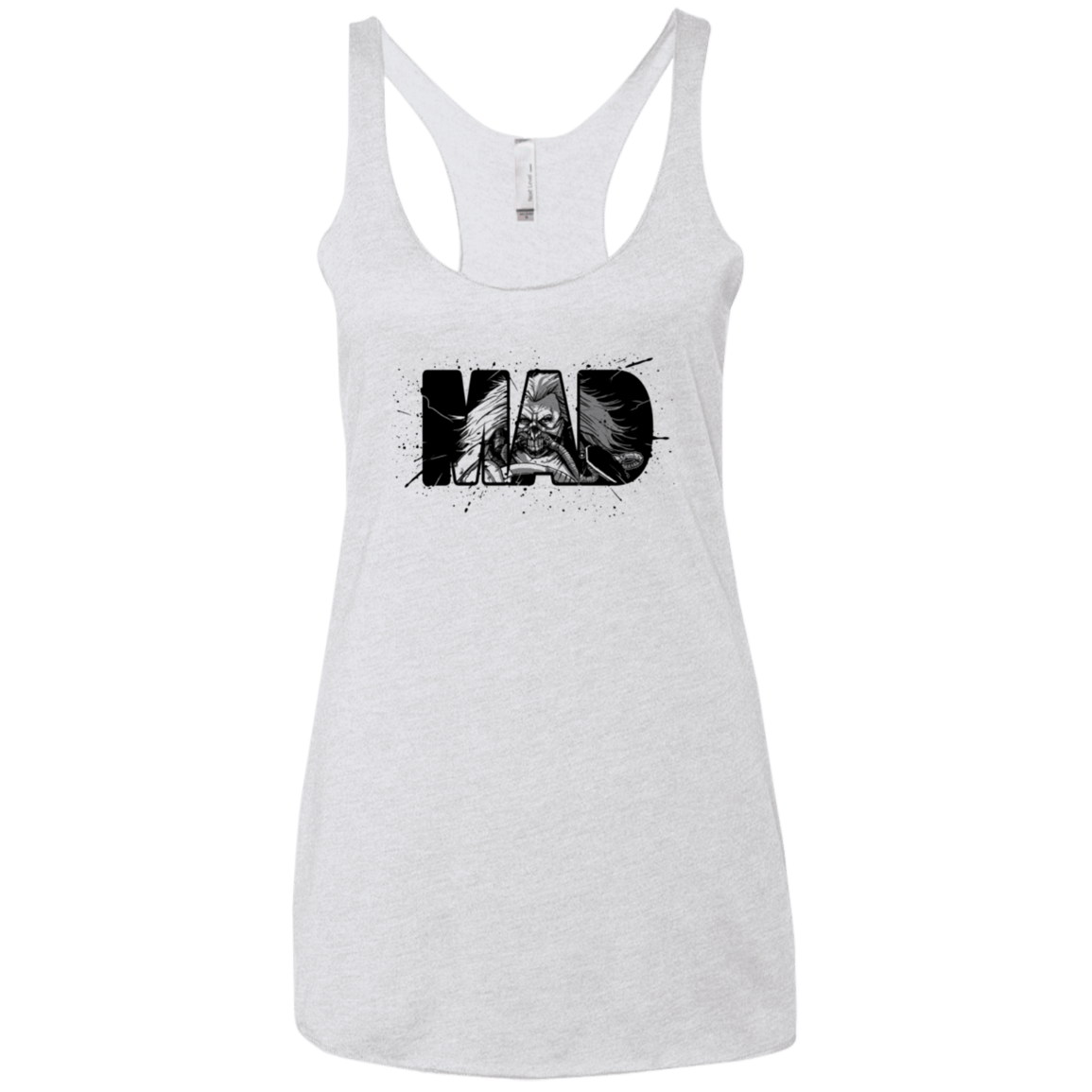 T-Shirts Heather White / X-Small MAD Women's Triblend Racerback Tank