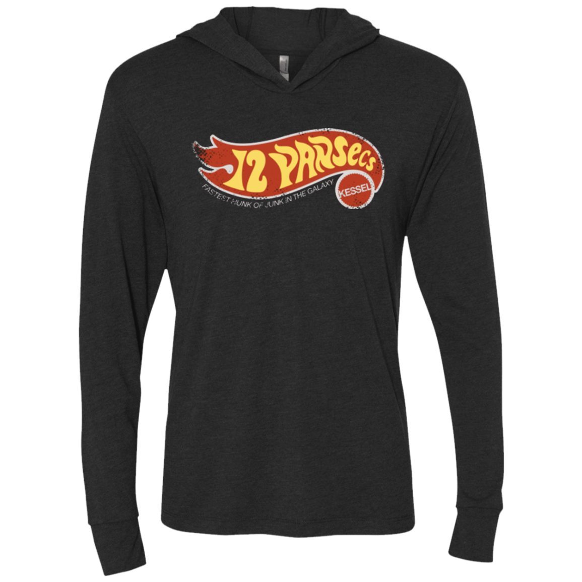 T-Shirts Vintage Black / X-Small Made By Kessel Triblend Long Sleeve Hoodie Tee